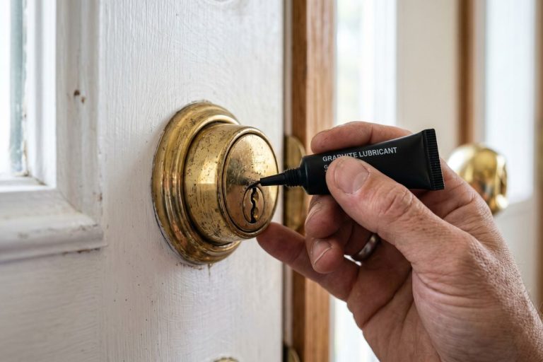 Sticky door lock fix