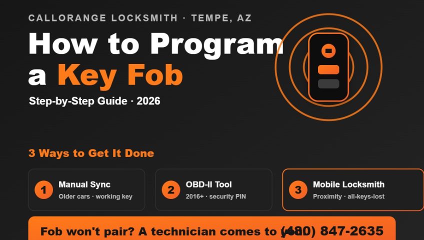 How to program a key fob step-by-step guide — CallOrange Locksmith Tempe