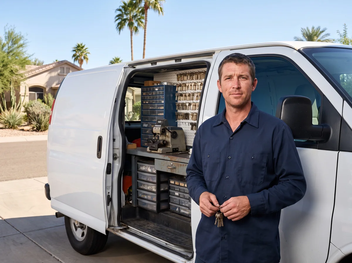 CallOrange.com locksmith technician in Tempe, Arizona