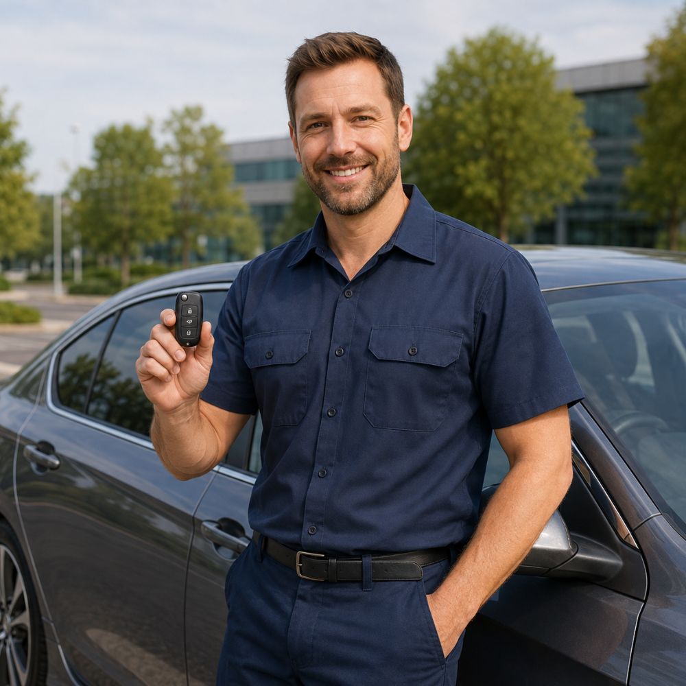 CallOrange.com locksmith installing a keypad deadbolt in Tempe, AZ