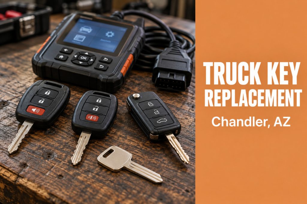 Truck key replacement in Chandler for Ford and Chevy keys